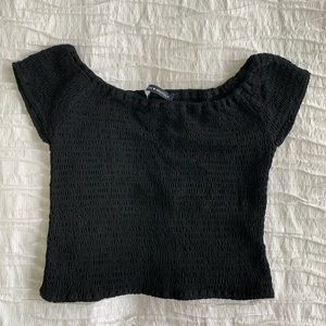 Brandy Melville Black Short Sleeve Top